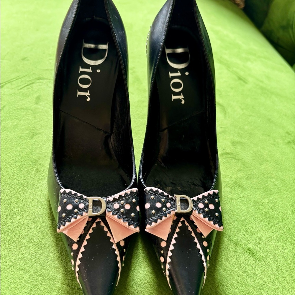 Christian Dior Black and Pink Women's Shoes